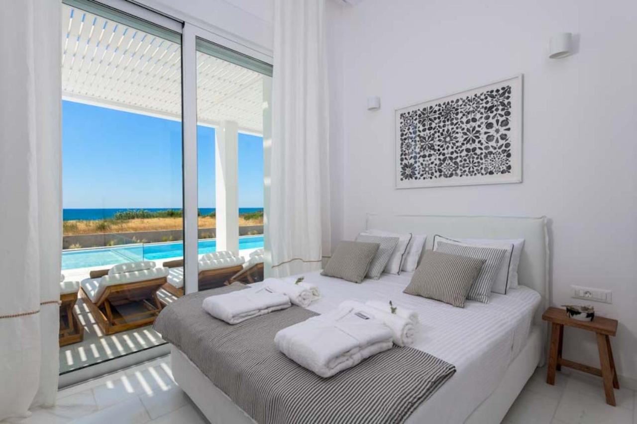 Seashore Beachfront Villa Lachania  Exterior photo