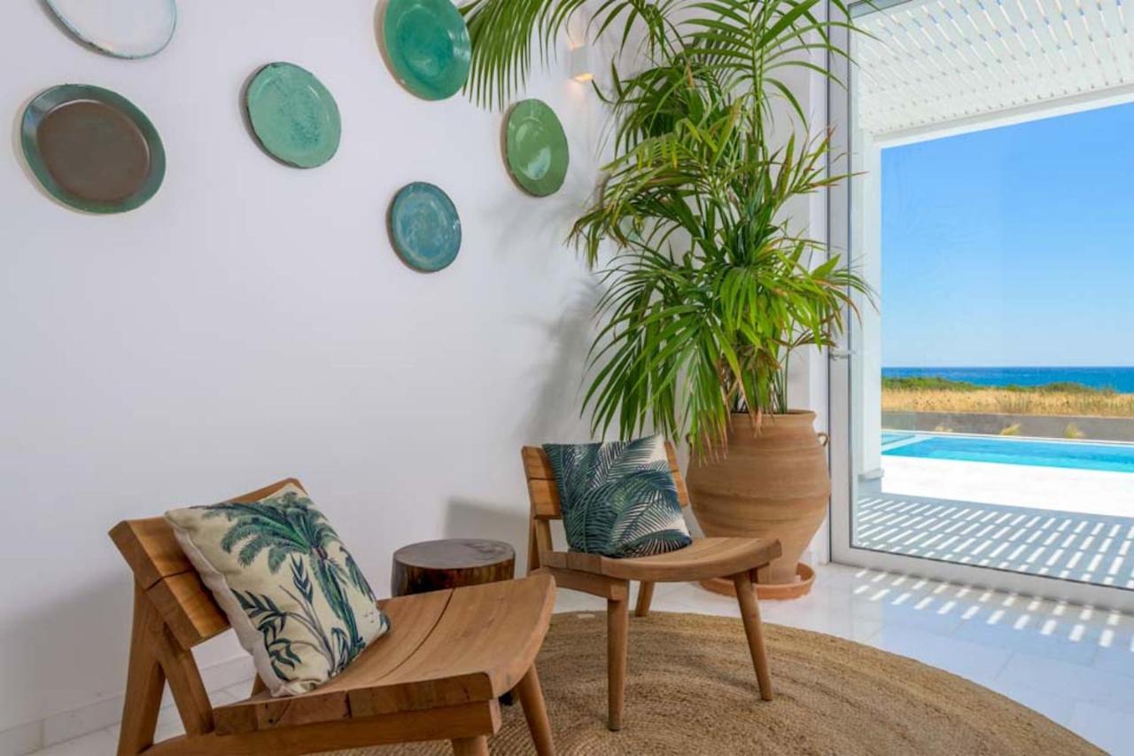 Seashore Beachfront Villa Lachania  Exterior photo